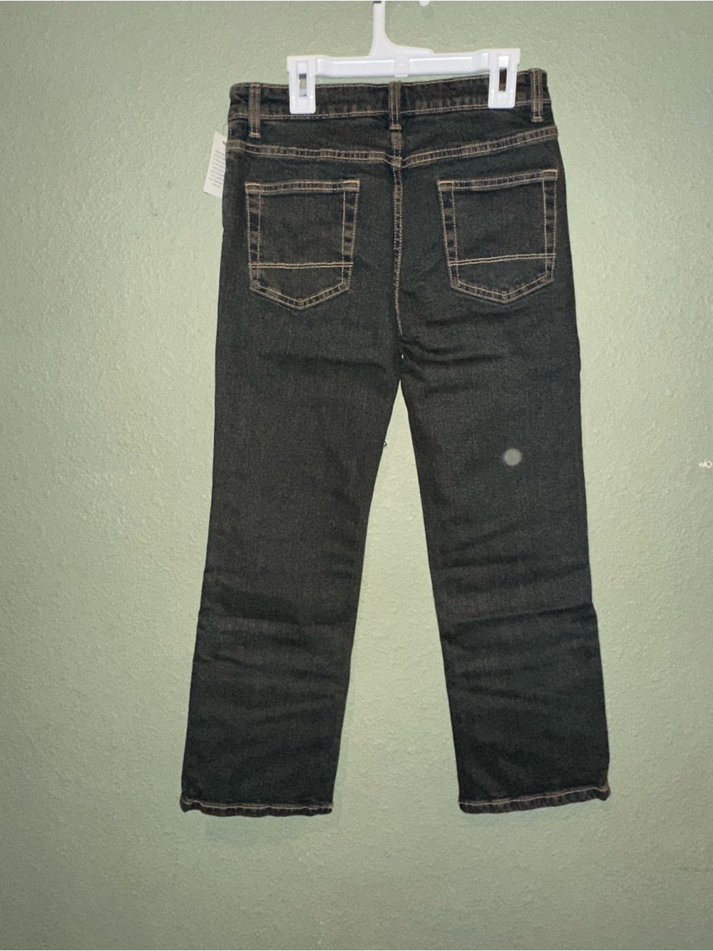 Cat & Jack boys Black Straight Jeans with Contrast Stitching - Picture 5 of 7